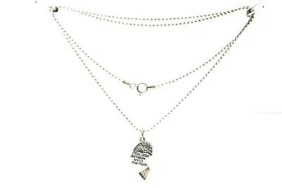 Mizpah Lord Watch Over Me Sterling Silver 925 Half Heart 19.5  Necklace NEC2364 • $25
