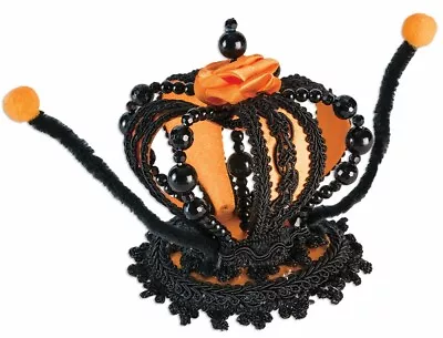 Monarch Butterfly Mini Crown Hat Orange Black Antennae Costume Accessory Beads • $8.23