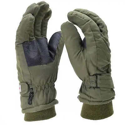 Mil-Tec Gloves Men Warm THINSULATE™ Lining Olive Green Winter Mens Tactical Gear • $20.82