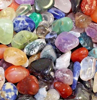 Bulk Lot 1/2 Lb Tumbled Gemstones Crystals Mix Rocks Stones 8 Oz • $10.65