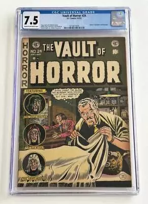 The Vault Of Horror #24 CGC 7.5 (VF-) E.C. Comics Golden Age Horror 1952 • $1199.99