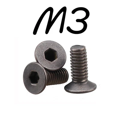 £5.15 • Buy 10pcs M3 Countersunk Flat Nut Bolt Titanium Alloy Screws Allen Hex Socket Screws