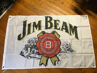 $43 • Buy Jim Beam Bourbon Tennessee Bar Flag Poster Mancave Flags  Whiskey Banner USA 
