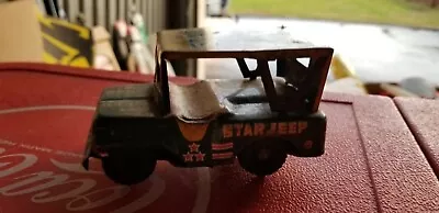 VINTAGE TIN LITHOGRAPHED 1950's KING MILITARY STAR JEEP  • $27.96