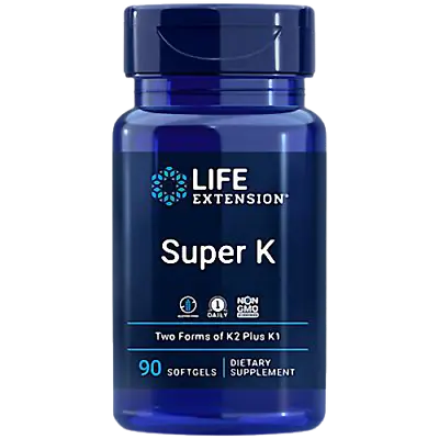 $15 • Buy Life Extension | Super K Vitamin K1 & Two Forms Of K2 Non GMO Gluten Free