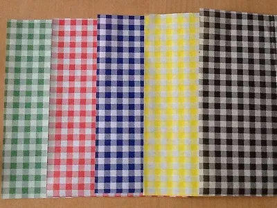 £5.99 • Buy 50 Gingham Duplex Greaseproof Paper Mixed Colours Food Wrap Chip Basket Liners