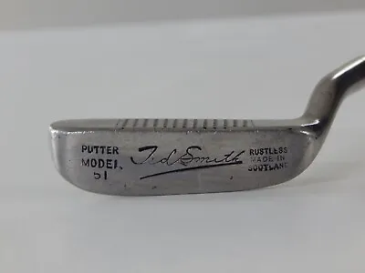 Vintage Ted Smith Model 51 Golf Club Putter - Made In Scotland • $35