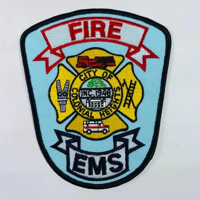 $5.99 • Buy Colonial Heights Fire EMS Virginia VA Rescue Patch E1