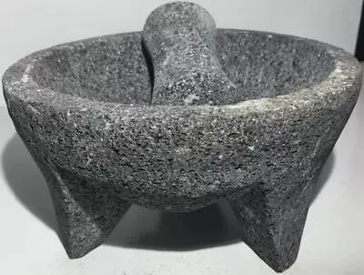 New Molcajete Made In Mexico Genuine Mexican Manual Mortar And Pestle 5  Regular • $39.79