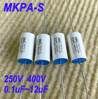 MKPA-S 250/400V 0.1~22uF Axial Silver Foil Capacitor For HIFI Audio Filte Divide • $155.53