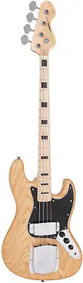 Vintage Reissued VJ74NAT Jazz Bass In Natural Finish • $521.55