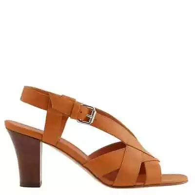 Michel Vivien Ladies Luccia Cognac Leather Sandals • $251.90