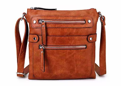 Ladies Cross Body Bag Messenger Large Over Shoulder Satchel Handbag Long Strap • £15.94