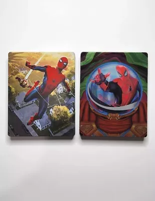 Spider-Man Homecoming & Far From Home Steelbook Blu-ray Limited Edition Cases • $54.98