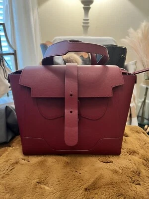 $595 • Buy Senreve NWOT Leather MERLOT Midi Maestra Convertible Backpack Bag