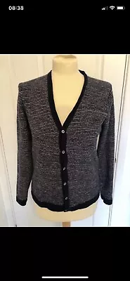 Jaeger Women’s Cardigan Size 10 Vgc Wool Laine • £8.50