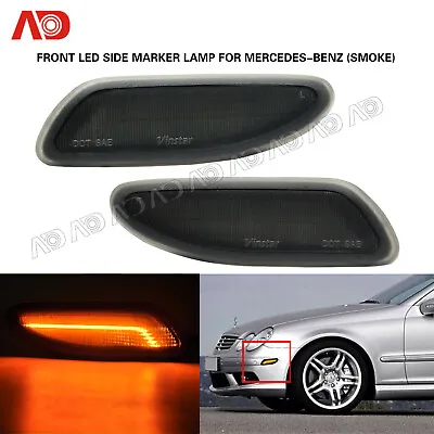 For Benz C230 02-07 C240 01-05 C280 C320 C350 W203 Smoked LED SIde Marker Light • $39.59