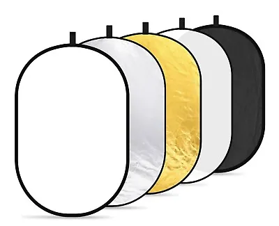 NEEWER 5 In 1 Portable Lighting Reflector/Diffuser Kit 80cm X 120cm • £12