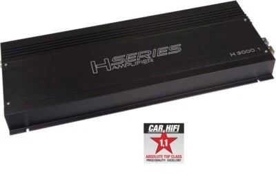 £728.21 • Buy Audio System H 3000.1 H-SERIES 1-Channel Mono Amplifier Amplifier 3000 Watt RMS