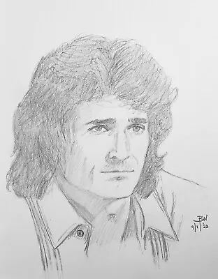 Michael Landon Pencil Drawing 11x14 Michael Landon Portrait Sketch • $32.95