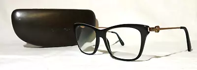 Michael Kors Abela MK802 Eyewear Glasses 52-16-135 Black & Golden Brown Frame • $29.99