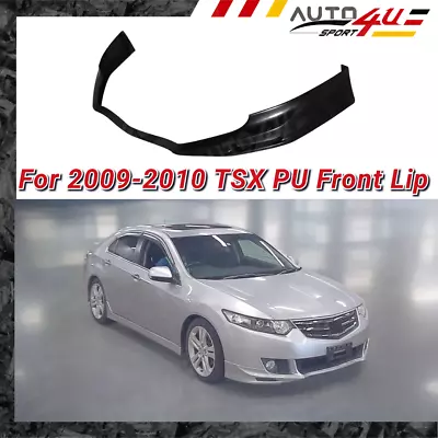 Fits 2009-10 Acura TSX Unpainted PU Type-S Style Front Bumper Body Lip Splitter • $149.89