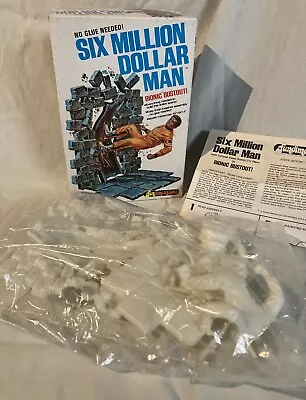 Six Million Dollar Man Model Kit  (1974)  • NEW • Bionic Bustout No Glue Needed • $70