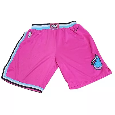 Nike Swingman Miami Heat Pink Jersey Shorts Mens 48 Basketball  • $39