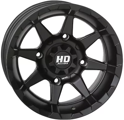 STI HD6 Matte Black UTV/ATV Wheel 14x9 4/156 5+4(+5mm) (14HD6239) • $116.82