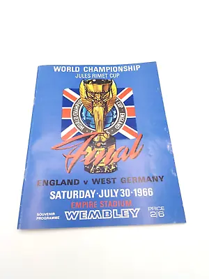 £38 • Buy World Cup Final 1966 England V Germany  Souvenir Programme