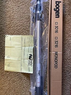Manfrotto By Bogen Model 3016 Monopod Pro Camera Support Made In Italy MINT! • $42.50