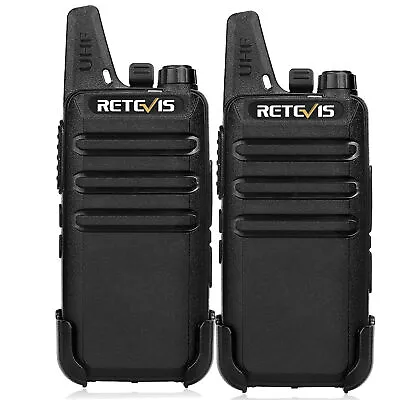 2Pack  Retevis RT22 UHF Walkie Talkies Two Way Radios For Church/School  • $25.99