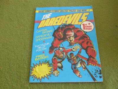 £99 • Buy 9 X THE DAREDEVILS No.1,2,4-10 Lot Marvel UK 1983 ALAN MOORE CAPTAIN BRITAIN