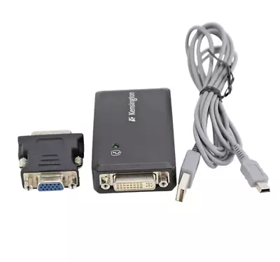 Kensington M01063 Universal Multi Display Adapter USB To DVI-I VGA DisplayLink • $9.95