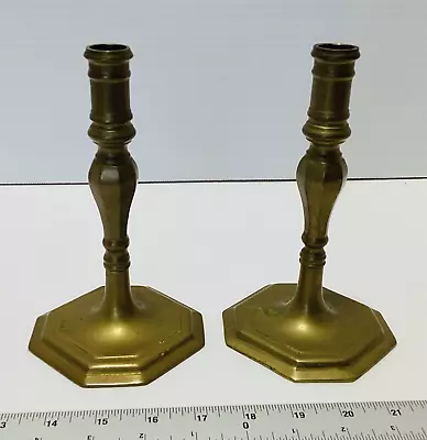 Pair Of Vintage Brass R.O.C Candlesticks Made In Taiwan 7 Inches In Height • $5