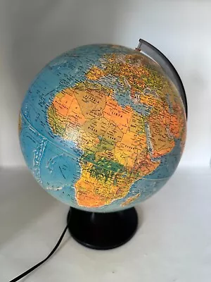 Scanglobe Type X Illuminated 13  Globe Made In Denmark Table Globe Black Base • £25.99