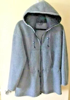 Women’s Hooded Jacket MODA International Soft/Cozy Gray And Black…Size Medium • $14.96