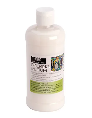 Royal Langnickel Acrylic Pouring Medium 472ml/16oz Bottle Clear Mix With Paint • £12.45