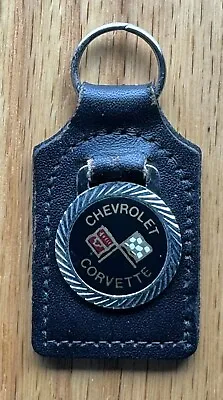 Vintage Chevrolet Corvette Leather Key Chain/ Key Ring/ Key Fob-nice! • $19.99