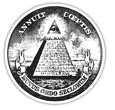 All Seeing Eye Of Providence Dollar Vinyl Sticker Decal Car Truck Laptop Window • $3.80