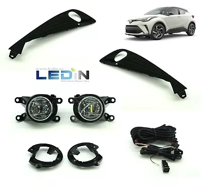 LED Fog Light Set For 2020-2021 TY CHR C-HR Switch Bezel Bracket Wires White NEW • $65.98