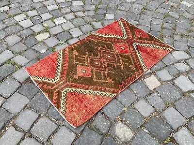 Area Rug Turkish Rug Vintage Rug Handmade Rug Wool Rug Carpet | 18 X 31 Ft • $210