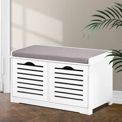$83.62 • Buy Artiss Shoe Cabinet Bench Shoes Organiser Storage Rack White Shelf Cupboard Box