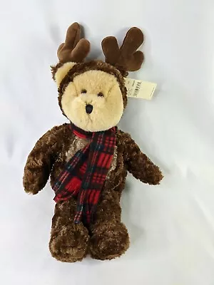 Eddie Bauer Reindeer Bear Plush 15 Inch Stuffed Animal Toy • $15.25
