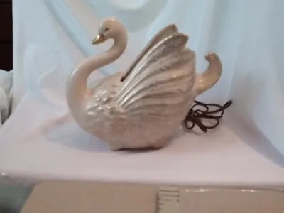 Vintage 50’s MCM Swan TV Lamp/Planter/Night Light In  Working Condition . • $18