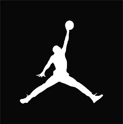 2X Michael Jordan Air Decal Basketball Shoes Logo Vinyl Window Sticker Phone Pad • $9