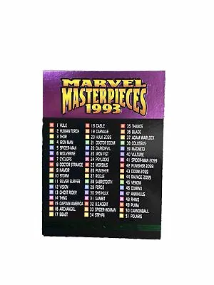 SkyBox 1993 Marvel Masterpieces 36 Pack Box (Factory Seal Broken) • $100