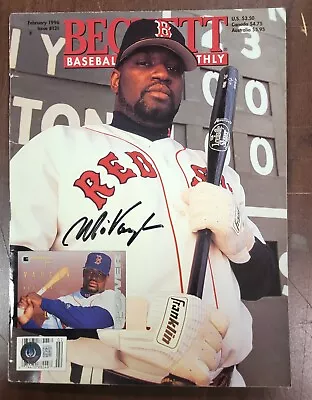 Mo Vaughn Signed Autographed Magazine Feb 1996 #131 Baseball Red Sox BECKETT  • $29.99