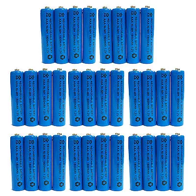 32 Pcs AAA 1800mAh Ni-Mh 1.2V Rechargeable Battery Cell For MP3 RC Blue US Stock • $22.43