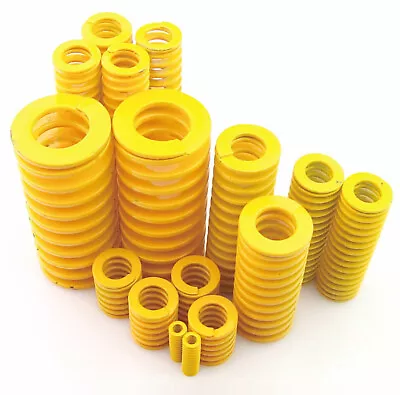 £144.79 • Buy Die Springs OD 8-50mm Extra Light Load Yellow Compression Mould Spring